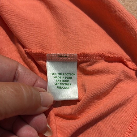 Lilly Pulitzer Salmon Ruffled Scoop Neck Top. EUC - Picture 7 of 10